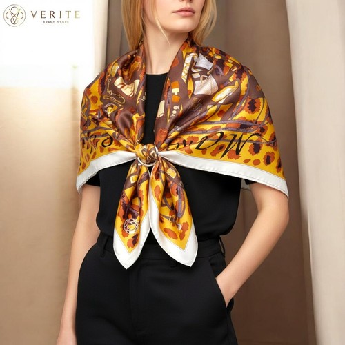 Rare vintage foulard soie - vintage, en