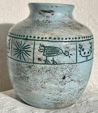 Vase en céramique & incisions signé Jacques BLIN en parfait état