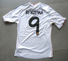 Maillot Real Madrid 2013-2014 Benzema Adidas camiseta shirt trikot taille M