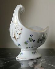 Saucière aux barbeaux, porcelaine Vieux Paris, époque Empire, début 19ème siècle