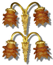 PAIRE D'APPLIQUES STYLE LOUIS