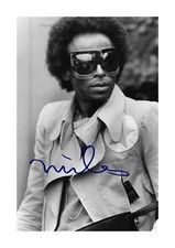 Miles Davis 1 A4 signed
