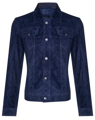 Veste jean daim de - veste, en