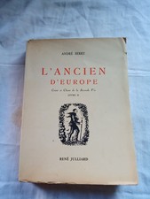 L' ancien d'Europe Conte et Chant de la seconde vie Livre II E O