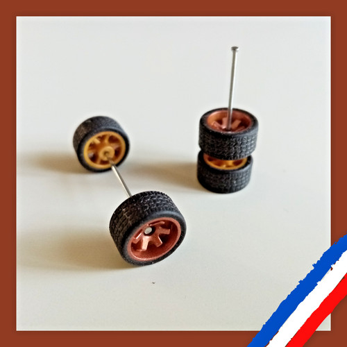 Jeu roues bronze - roues, 1/64