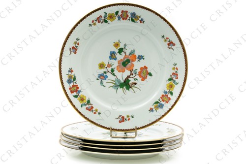 Cinq assiettes plates - , mandarin
