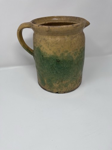 Ancien pot lait moucheté - À,