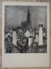 Lithographie originale roger - lithographie,