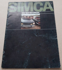 1969 SIMCA 1301 1501 SPECIAL Dépliant Brochure Folder Prospekt Catalogue Pub