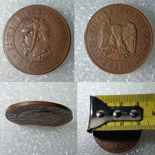 Médaille Satirique en cuivre Napoléon III Sedan 1870  Vampire de la France