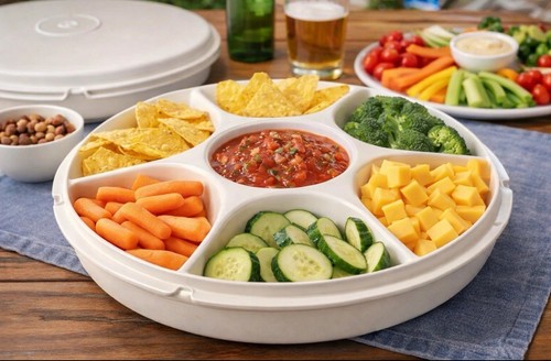 Vintage tupperware divided - vintage,