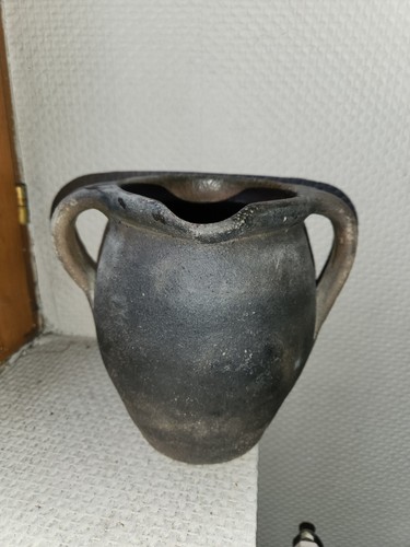 Pot cuire ancien - pot, terre