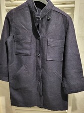 manteau 3/4 marine en 100%