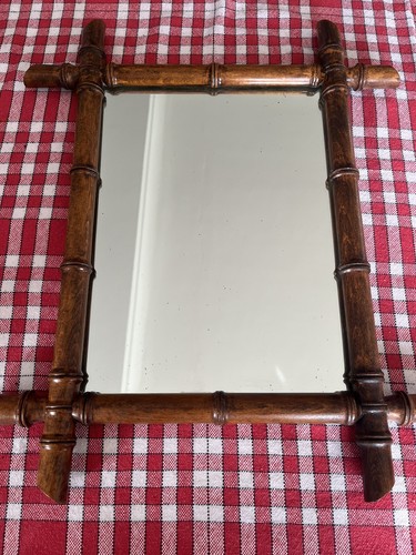 Ancien miroir bois style - ancien, en