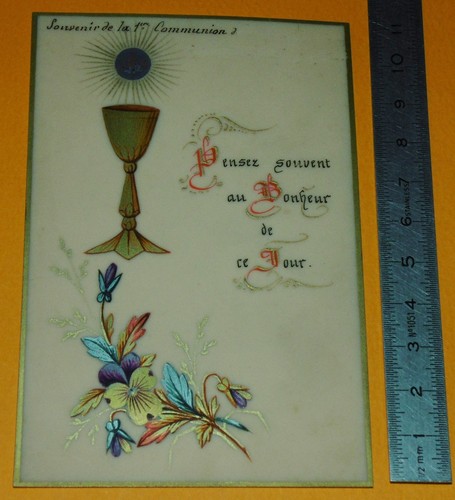 Chromo 1890 1900 image pieuse - chromo, 1890-1900