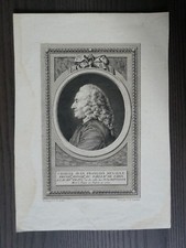 HENAULT CHARLES JF- PORTRAIT GRAVURE ORIGINALE XIXEME PAR GAUCHER