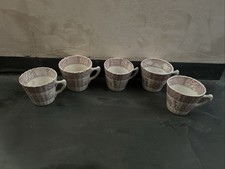 Lunéville 5 tasses décor