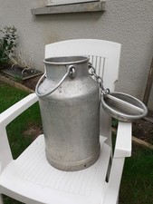 ANCIEN Bidon à lait 20L alu estampillé DOM année 1969