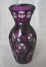 Beau vase  a violettes ancien