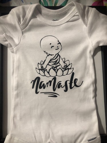 Namaste baby buddha lotus - namaste,