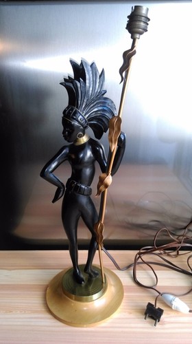 Antique africanist lamp - antique,