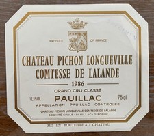 étiquette château pichon - château,