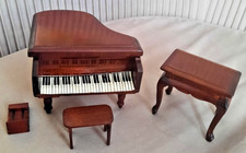 3 MEUBLES EN BOIS VINTAGE POUR MAISON DE POUPEE