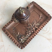 Ancien Encrier Insecte &