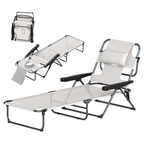 Outdoor folding chaise lounge - outdoor,
