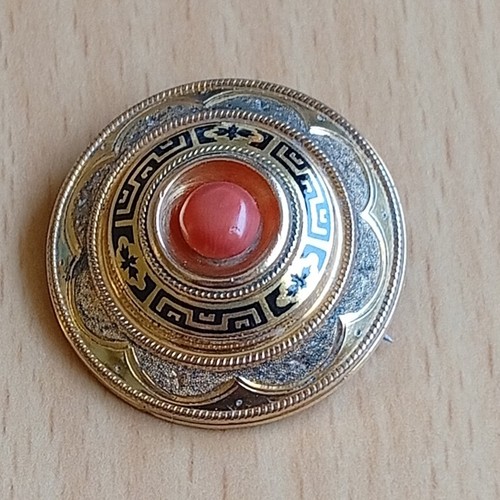 1900 broche ancienne plaque - broche, or