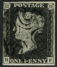 1840 1d Black Plate 8 HF 4m