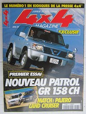 4X4 MAGAZINE N° 223 /PATROL GF 158 cv/ PAJERO VS LAND CRUISER /HONDA HR-V/BMW X5