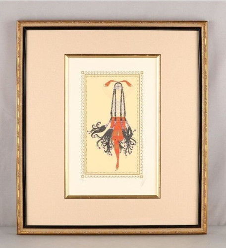 Estampe lithographie erte - estampe,
