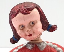 AUTO TAMPONNEUSE FÊTE FORAINE   TÊTE MOBILE  ANCIEN JOUET MÉCANIQUE   FONCTIONNE