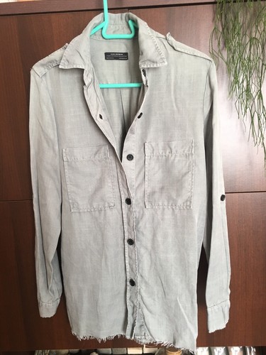 Chemise tunique kaki zara - chemise,