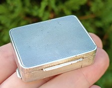 boite argent guilloché Art Déco ancienne rare silver box vintage antique collect