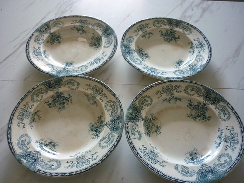 Assiettes anciennes longwy - 4,