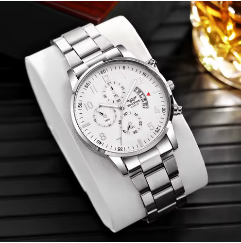 Montre homme sliver white - montre,