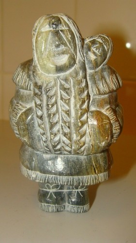 Vintage eskimo art stone - art,