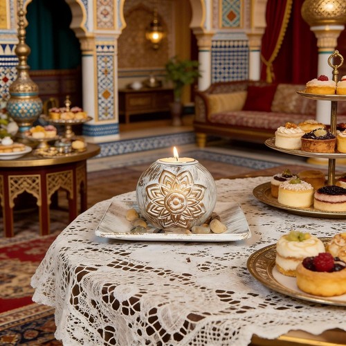 Bougeoir bois décor table - décor,