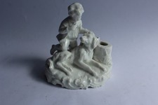 Encrier porcelaine chien