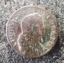 Louis XV Tete nue Liard a l'écu 1720 Besançon