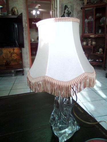 Ancienne lampe cristal - 1,