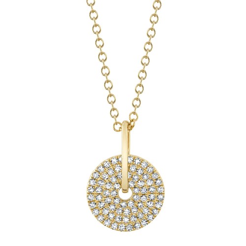 14k jaune diamant cercle - 14k,