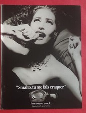 Publicité de presse: Parfum Francesco SMALTO Eau de Toilette pour Homme  1989