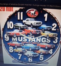 Horloge murale 2 D