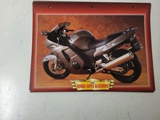 Carte Fiche Moto Passion Édition Atlas HONDA SUPER BLACKBIRD
