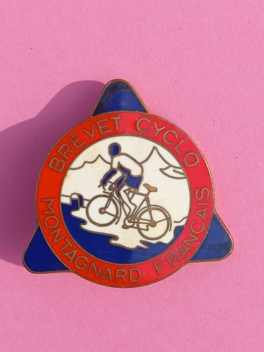 Insigne émaillé brevet cyclo - émaillé,
