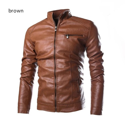 Veste moto cuir - de,
