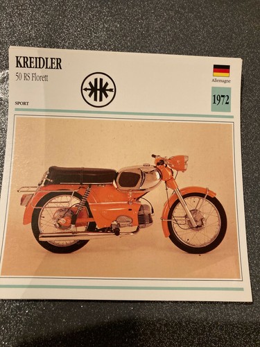 Carte fiche moto collection - fiche,